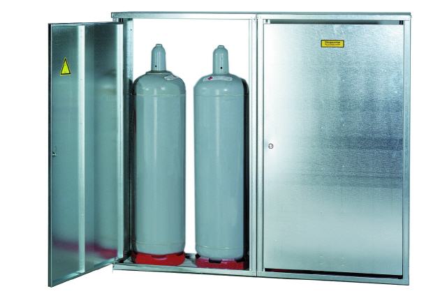 Flaschenschrank f&uuml;r 4 x 33 Kg Flasche