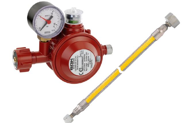 Flaschenanlage/ Herdanschlu&szlig;set PRO 30 o. 50 mbar