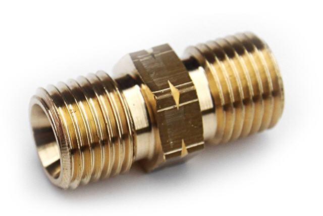 Schlauchverbinder 3/8 "  beidseitig Au&szlig;engewinde