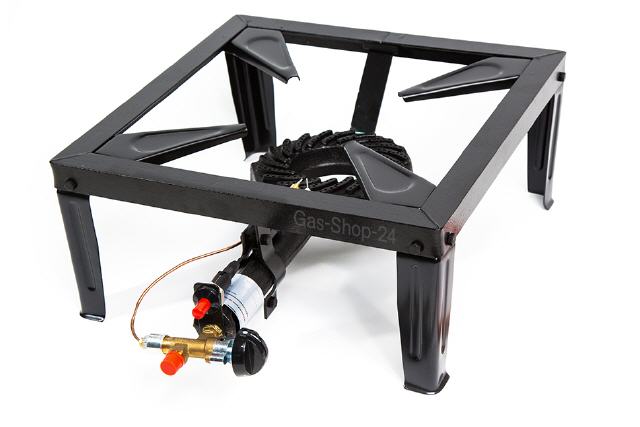 Hockerkocher (Stahl) 10,5 kW Piezo+Z&uuml;ndsicherung