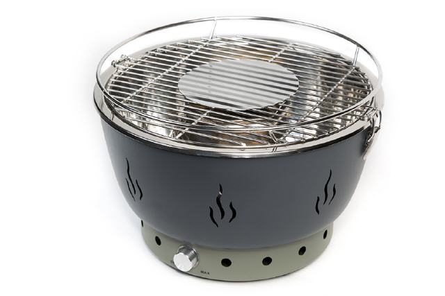 Mobiler Camping Holzkohlegrill Tischgrill + L&uuml;fter