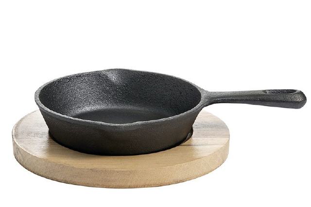 Gusseisenpf&auml;nnchen mit Stiel 15 cm x 3 cm